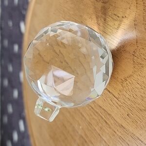 Crystal Faceted Sphere Ornament